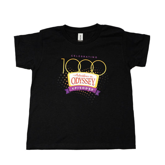 Adventures in Odyssey 1,000 Episodes Youth T-Shirt - Size medium