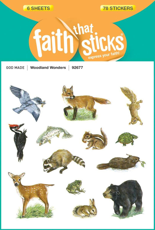 Faith That Sticks: Woodland Wonders Stickers